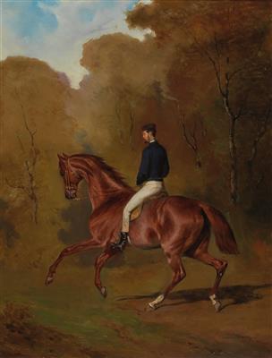 Alfred de Dreux Umkreis/Circle (1810-1860) Reiterbildnis, - Obrazy