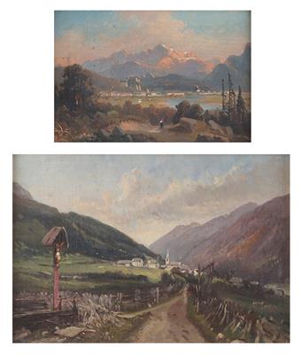 Friedrich Zeller zugeschrieben/attributed (1817-1896) Blick auf Salzburg, - Dipinti