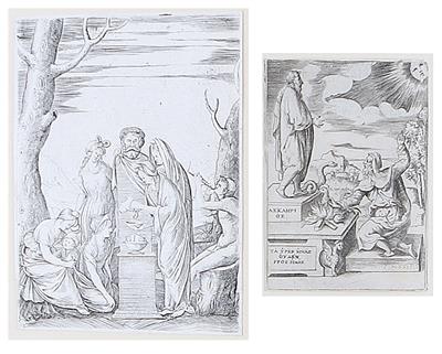 Italienische Schule, 16. Jahrhundert - Meisterzeichnungen, Druckgraphik bis 1900, Aquarelle und Miniaturen