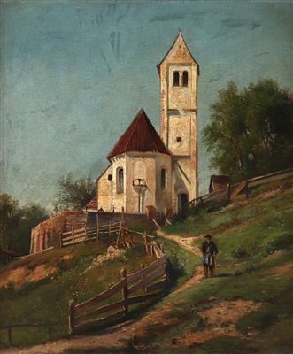 Ernestine von Kirchsberg zugeschrieben/attributed (1857-1924) Dorfkirche, - Paintings
