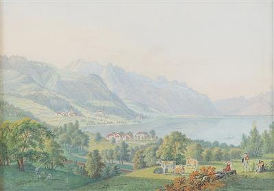 Schweizer Aquarellist, Mitte 19. Jahrhundert - Obrazy