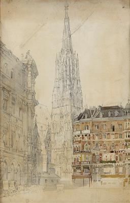 Ernst Graner zugeschrieben/attributed (1865-1943) Blick auf die Stephanskirche, - Bilder