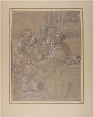 Künstler, 19. Jahrhundert - Master Drawings, Prints before 1900, Watercolours, Miniatures