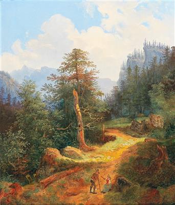 Wilhelm Steinfeld zugeschrieben/attributed (1816-1854) Rast am Wegrand, - Paintings