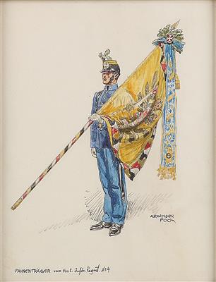 Alexander Pock - Disegni e stampe fino al 1900, acquarelli e miniature