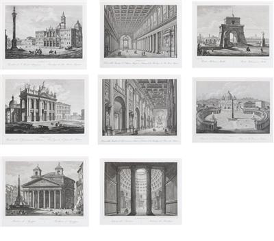 Rom, um 1850 - Mistrovské kresby, Tisky do roku 1900, Akvarely a miniatury