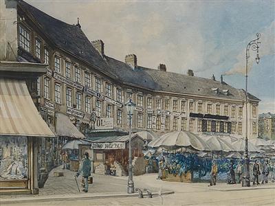 Wiener Vedutenmaler, um 1920 - Master Drawings, Prints before 1900, Watercolours, Miniatures