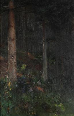 Ludwig Rösch zugeschrieben/attributed (1865-1936) Sonniges Waldstück, - Obrazy
