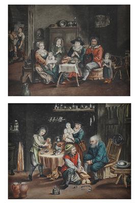 Deutsch-Niederländisch, Ende 18. Jahrhundert - Disegni e stampe fino
