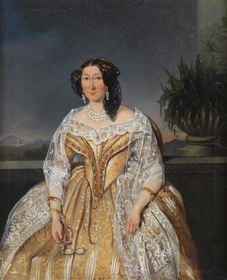 Joseph von Schweickhardt zugeschrieben/attributed (1794-1858) Bildnis von Frau Betty Gölle, - Paintings