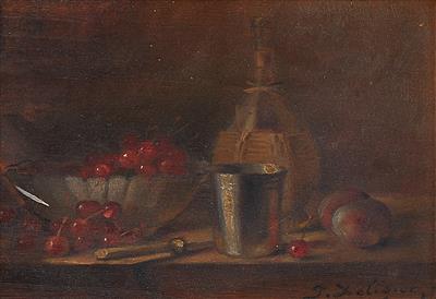 J. Delique, um 1900 - Paintings-Small Format