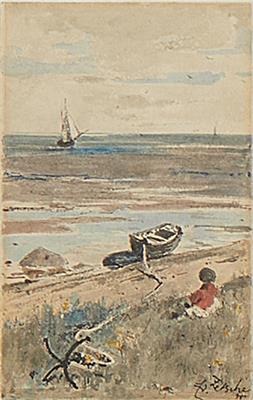 Eduard Zetsche - Mistrovské kresby a grafiky do roku 1900, akvarely, miniatury