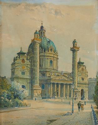 Ernst Graner - Mistrovské kresby a grafiky do roku 1900, akvarely, miniatury