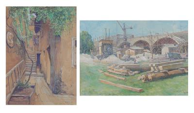Karl Cerny, Österreich um 1920/30 - Mistrovské kresby a grafiky do roku 1900, akvarely, miniatury