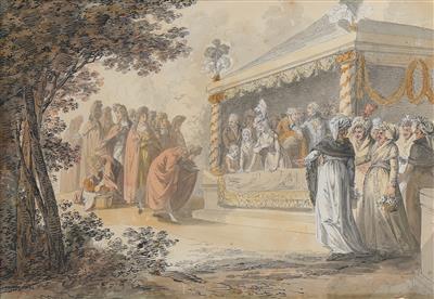 John Nixon zugeschrieben/attributed (1760-1818) Ein Amateurtheater, - Paintings