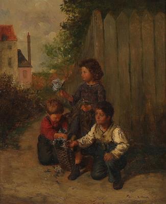 Künstler um 1900, - Paintings
