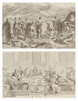 Künstler, 2. Hälfte des 19. Jahrhunderts - Meisterzeichnungen, Druckgraphik bis 1900, Aquarelle und Miniaturen