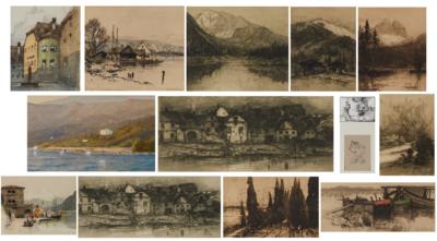 Fritz Lach - Meisterzeichnungen, Druckgrafik bis 1900, Aquarelle und Miniaturen