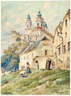 Karl Schnorpfeil - Mistrovské kresby, grafiky do roku 1900, akvarely a miniatury