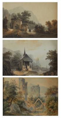 Künstler 1. Hälfte 19. Jahrhundert - Meisterzeichnungen, Druckgrafik bis 1900, Aquarelle und Miniaturen