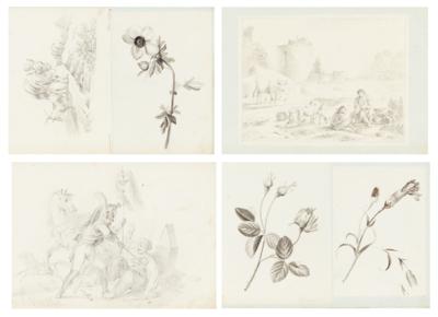Künstler, 1. Hälfte des 19. Jahrhunderts - Meisterzeichnungen, Druckgrafik bis 1900, Aquarelle und Miniaturen