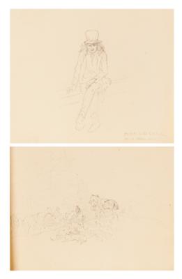 Friedrich Gauermann zugeschrieben/attributed (1807-1862) Skizzenbuch: Landschaften, - Obrazy