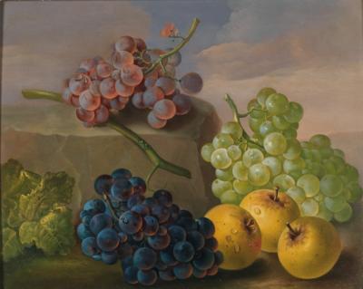 Franz Xaver Petter Umkreis/Circle (1791-1866) Stillleben mit Weintrauben und Äpfeln, - Paintings