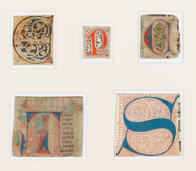 Fünf Buchminiaturen, Österreich, Deutschland, Italien, Spanien, 12.-15. Jahrhundert - Bilder