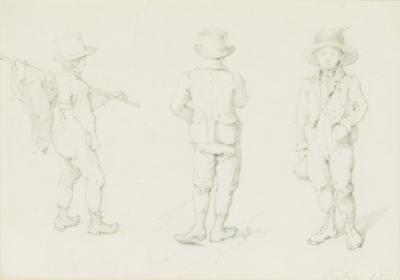 Franz Xaver Reinhold - Mistrovské kresby, Tisky do roku 1900, Akvarely a miniatury