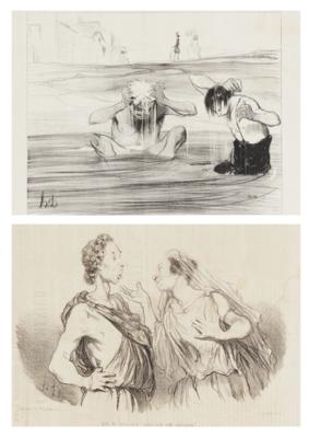 Honoré Daumier - Disegni e stampe fino al 1900, acquarelli e miniature