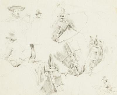 Johann Adam Klein zugeschrieben/attributed - Master Drawings, Prints before 1900, Watercolours, Miniatures