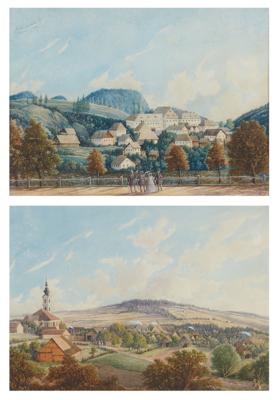 Josef Krötzer - Mistrovské kresby, Tisky do roku 1900, Akvarely a miniatury