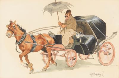 Fritz Schönpflug - Tisky, kresby a akvarely do roku 1900