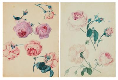 Wiener Blumenmaler, 19. Jahrhundert - Graphiken, Zeichnungen und Aquarelle bis 1900