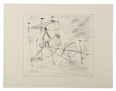 Paul FLORA, Pionier, 1949 - Benefiz-Auktion Zeitgenössische Kunst zugunsten von SOS MITMENSCH