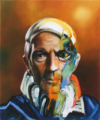 Franziska Maderthaner, Playing Painter (Picasso/Banderas), Ed. 10/1 H.C. - 10. Benefiz Auktion für Delta Cultura Cabo Verde