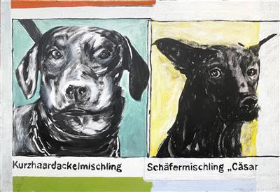 Titanilla Eisenhart, "Cäsar und ein anderer" - Charity-Kunstauktion zugunsten des Wiener Tierschutzvereins