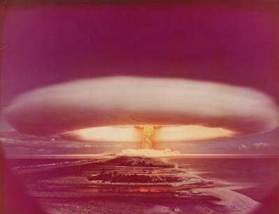 Nuclear bomb test French Polynesia - Photography