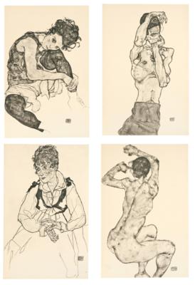 After Egon Schiele - Moderní umění grafika