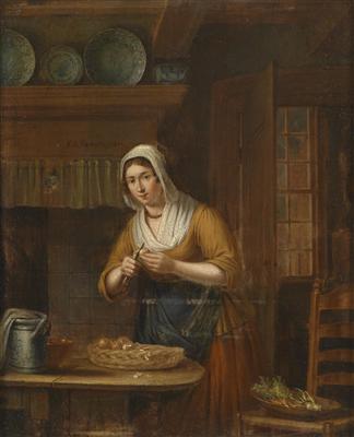 Elisabeth Alida van Haanen - Dipinti a olio e acquarelli del XIX secolo