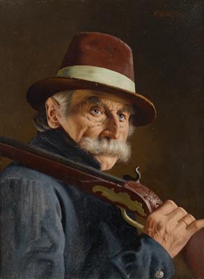 Franz Xaver Wölfle * - Dipinti a olio e acquarelli del XIX secolo