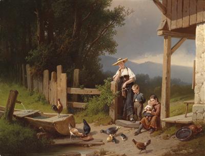 August von Rentzell - Dipinti a olio e acquarelli del XIX secolo