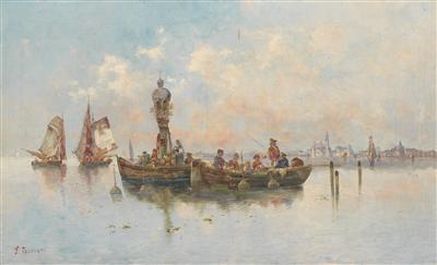 F. Boscari, um 1900 - Ölgemälde und Aquarelle des 19. Jahrhunderts