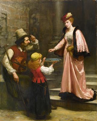 Eleuterio Pagliano - 19th Century Paintings