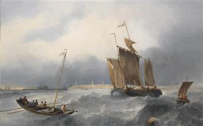 19th Century French Marine Painter - Dipinti a olio e acquarelli del XIX secolo