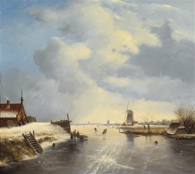 Jan Evert Morel II - Ölgemälde und Aquarelle des 19. Jahrhunderts