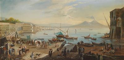 E. Ferrante, 20th Century - Dipinti a olio e acquarelli del XIX secolo
