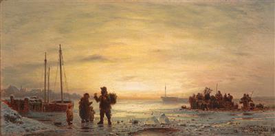 Louis Douzette - Dipinti a olio e acquarelli del XIX secolo