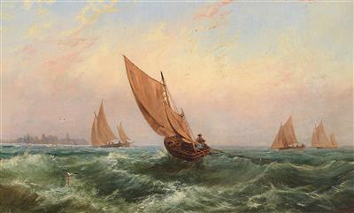 Marine painter, circa 1880 - Dipinti a olio e acquarelli del XIX secolo