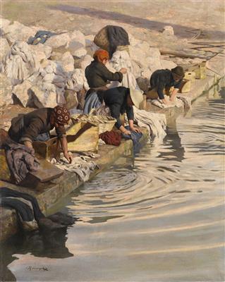 Arnaldo Ferraguti - 19th Century Paintings
